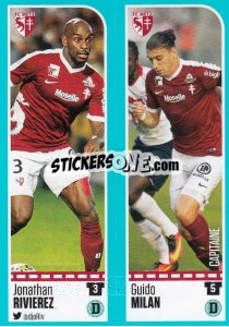 Cromo Jonathan Rivierez / Guido Milán - FOOT 2016-2017 n. 430 - Panini