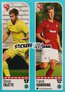 Sticker Simon Falette / Franck Signorino - FOOT 2016-2017 n. 432 - Panini