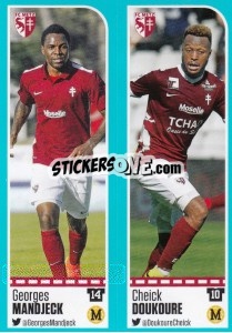 Cromo Georges Mandjeck / Cheick Doukoure - FOOT 2016-2017 n. 434 - Panini