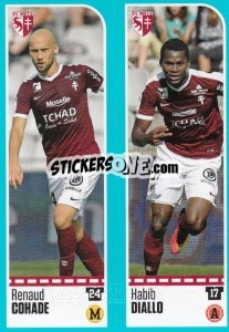 Sticker Renaud Cohade / Habib Diallo - FOOT 2016-2017 n. 436 - Panini