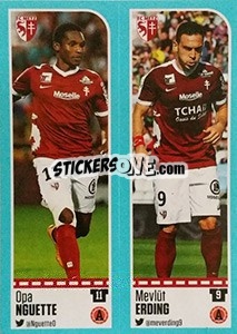 Sticker Opa Nguette / Mevlüt Erding - FOOT 2016-2017 n. 438 - Panini