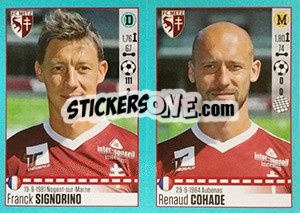 Sticker Franck Signorino / Renaud Cohade - FOOT 2016-2017 n. 450 - Panini