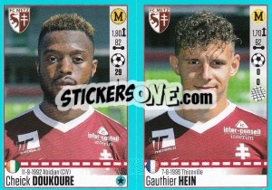 Sticker Cheick Doukoure / Gauthier Hein - FOOT 2016-2017 n. 452 - Panini