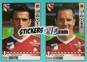 Sticker Yann Jouffre / Kévin Lejeune - FOOT 2016-2017 n. 454 - Panini