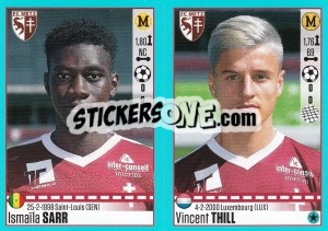 Sticker Ismaïla Sarr / Vincent Thill - FOOT 2016-2017 n. 458 - Panini