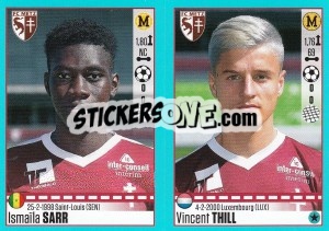 Figurina Ismaïla Sarr / Vincent Thill - FOOT 2016-2017 - Panini