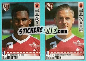 Sticker Opa Nguette / Thibaut Vion - FOOT 2016-2017 n. 462 - Panini
