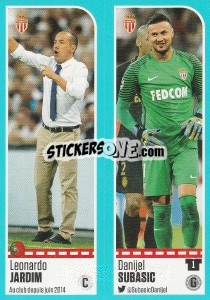 Sticker Leonardo Jardim / Danijel Subasic - FOOT 2016-2017 n. 470 - Panini