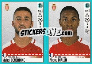 Figurina Mehdi Beneddine / Abdou Diallo - FOOT 2016-2017 - Panini