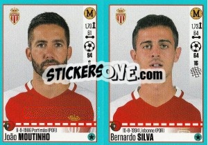 Sticker João Moutinho - Bernardo Silva - FOOT 2016-2017 n. 498 - Panini