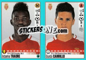 Sticker Adama Traore / Guido Carrillo - FOOT 2016-2017 n. 500 - Panini