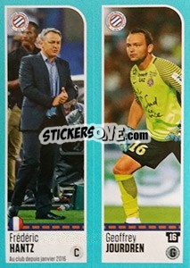 Sticker Frédéric Hantz / Geoffrey Jourdren - FOOT 2016-2017 n. 512 - Panini