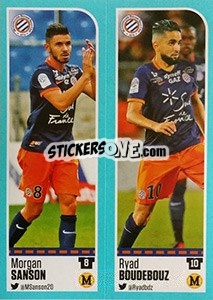 Sticker Morgan Sanson / Ryad Boudebouz - FOOT 2016-2017 n. 520 - Panini