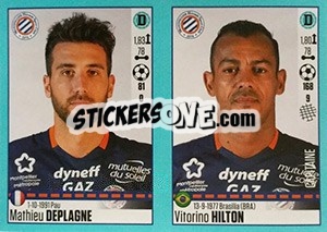 Sticker Mathieu Deplagne / Vitorino Hilton - FOOT 2016-2017 - Panini