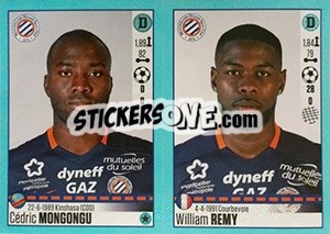 Figurina Cédric Mongongu / William Remy - FOOT 2016-2017 - Panini