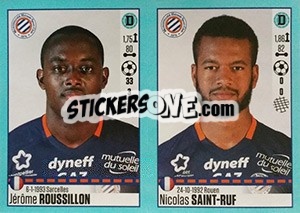 Sticker Jérôme Roussillon / Nicolas Saint-Ruf - FOOT 2016-2017 - Panini