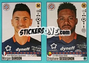 Sticker Morgan Sanson / Stéphane Sessegnon - FOOT 2016-2017 - Panini