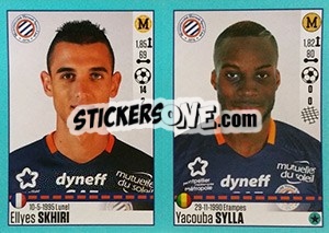 Sticker Ellyes Skhiri / Yacouba Sylla - FOOT 2016-2017 n. 542 - Panini