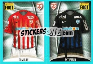 Sticker Nancy Maillot Domicile - Maillot Extérieur - FOOT 2016-2017 n. 552 - Panini