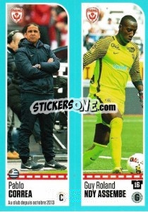 Sticker Pablo Correa / Guy Roland Ndy Assembe - FOOT 2016-2017 - Panini