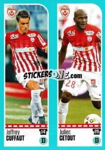 Sticker Joffrey Cuffaut / Julien Cetout - FOOT 2016-2017 n. 556 - Panini