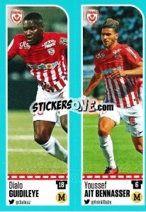 Sticker Dialo Guidileye / Youssef Ait Bennasser - FOOT 2016-2017 n. 560 - Panini