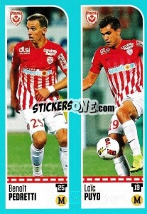 Sticker Benoît Pedretti - Loïc Puyo - FOOT 2016-2017 n. 562 - Panini