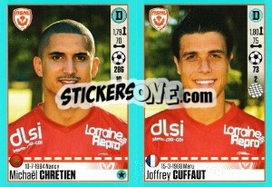 Sticker Michaël Chretien / Joffrey Cuffaut - FOOT 2016-2017 n. 570 - Panini