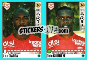 Sticker Alou Diarra / Dialo Guidileye - FOOT 2016-2017 n. 578 - Panini