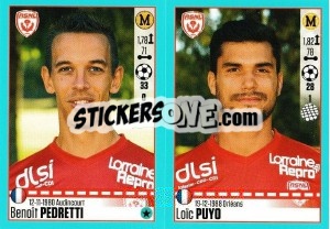 Sticker Benoît Pedretti - Loïc Puyo - FOOT 2016-2017 - Panini