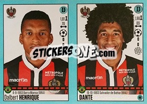 Sticker Dalbert Henrique - Dante - FOOT 2016-2017 n. 654 - Panini