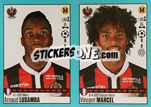 Sticker Arnaud Lusamba / Vincent Marcel - FOOT 2016-2017 n. 664 - Panini