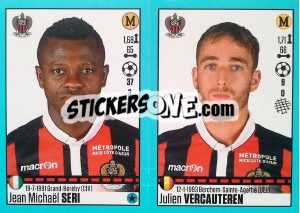 Sticker Jean Michaël Seri / Julien Vercauteren - FOOT 2016-2017 n. 666 - Panini