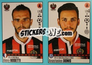 Figurina Alexy Bosetti / Anastasios Donis - FOOT 2016-2017 - Panini