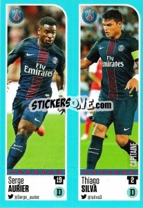 Sticker Serge Aurier / Thiago Silva - FOOT 2016-2017 n. 682 - Panini