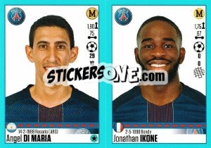 Sticker Angel Di Maria / Jonathan Ikone - FOOT 2016-2017 - Panini