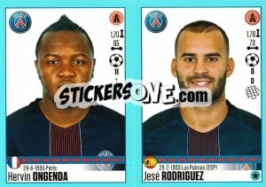 Cromo Hervin Ongenda / Jesé Rodriguez - FOOT 2016-2017 - Panini