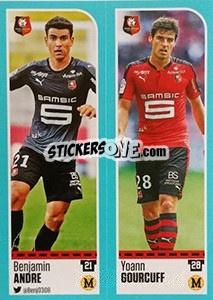 Sticker Benjamin Andre / Yoann Gourcuff - FOOT 2016-2017 - Panini