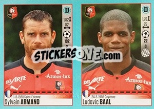 Sticker Sylvain Armand / Ludovic Baal - FOOT 2016-2017 - Panini