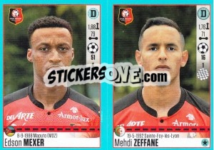 Sticker Edson Mexer / Mehdi Zeffane - FOOT 2016-2017 n. 742 - Panini