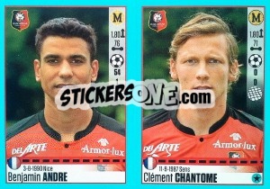 Cromo Benjamin Andre / Clément Chantôme - FOOT 2016-2017 n. 744 - Panini
