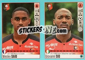 Sticker Wesley Said / Giovanni Sio - FOOT 2016-2017 n. 756 - Panini