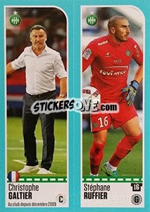 Sticker Christophe Galtier / Stéphane Ruffier - FOOT 2016-2017 - Panini