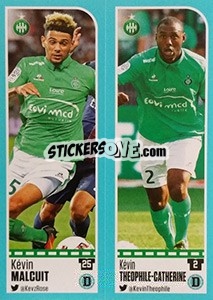 Sticker Kévin Malcuit / Kévin Theophile-Catherine - FOOT 2016-2017 n. 766 - Panini