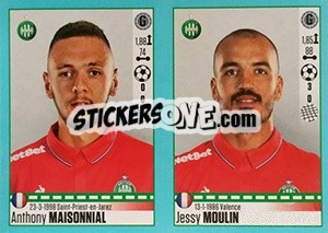 Sticker Anthony Maisonnial / Jessy Moulin - FOOT 2016-2017 n. 776 - Panini
