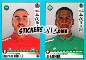 Sticker Stéphane Ruffier / Léo Lacroix - FOOT 2016-2017 - Panini