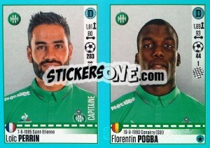 Sticker Loïc Perrin / Florentin Pogba - FOOT 2016-2017 n. 782 - Panini