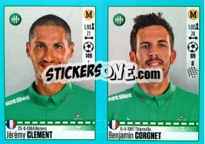 Sticker Jérémy Clement / Benjamin Corgnet - FOOT 2016-2017 - Panini