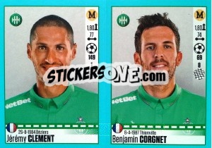 Sticker Jérémy Clement / Benjamin Corgnet - FOOT 2016-2017 n. 786 - Panini