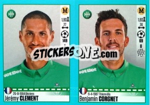 Figurina Jérémy Clement / Benjamin Corgnet - FOOT 2016-2017 - Panini